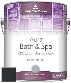 Benjamin Moore Aura 532 Bath & Spa Waterborne Interior Paint Matte Finish краска цвет RAL 7021 
