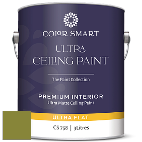 COLOR SMART CS 758 ULTRA CEILING PAINT ультраматовая краска цвет 2146-10 Dark Celery