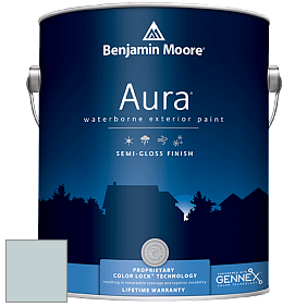 Benjamin Moore Aura 632 Waterborne Exterior Semi-Gloss Finish краска цвет 1633 Brittany Blue