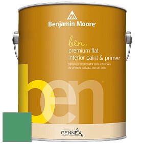 Benjamin Moore Ben W625 Premium Interior Latex Flat краска цвет 581 Floradale Isle