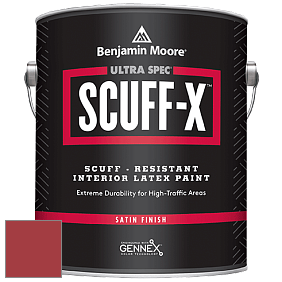 Benjamin Moore 486 Ultra Spec SCUFF-X Interior Satin Finish краска цвет 2003-10 Million Dollar Red