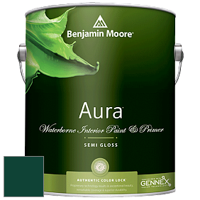 Benjamin Moore Aura 528 Waterborne Interior Semi-gloss Finish краска цвет RAL 6005 