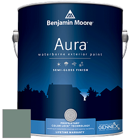 Benjamin Moore Aura 632 Waterborne Exterior Semi-Gloss Finish краска цвет 706 Cedar Mountains