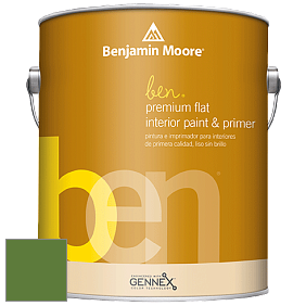Benjamin Moore Ben W625 Premium Interior Latex Flat краска цвет NCS S 3560-G30Y 
