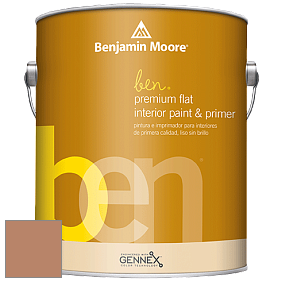 Benjamin Moore Ben W625 Premium Interior Latex Flat краска цвет 1221 Potters Clay