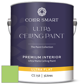 COLOR SMART CS 758 ULTRA CEILING PAINT ультраматовая краска цвет NCS S 0560-G30Y 