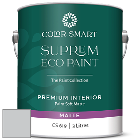 COLOR SMART CS 619 SUPREM ECO PAINT матовая краска цвет 1612 Pelican Gray