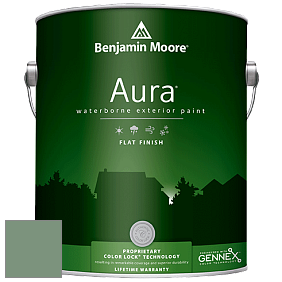 Benjamin Moore Aura 629 Waterborne Exterior Flat Finish краска цвет 635 Parsley Snips