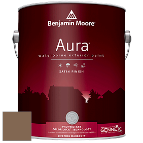 Benjamin Moore Aura 631 Waterborne Exterior Satin Finish краска цвет 1127 Sedona Brown