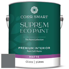 COLOR SMART CS 619 SUPREM ECO PAINT матовая краска цвет 1602 Gunmetal