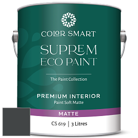 COLOR SMART CS 619 SUPREM ECO PAINT матовая краска цвет 2136-10 Black Knight