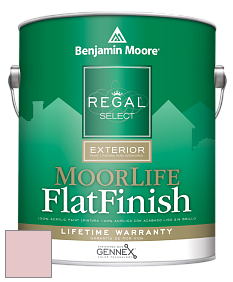 Benjamin Moore W105 Regal Select Exterior Paint-MoorLife Flat Finish краска цвет 1276 Petunia Pink