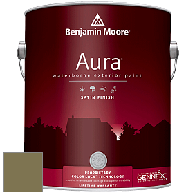 Benjamin Moore Aura 631 Waterborne Exterior Satin Finish краска цвет 497 Shady Lane