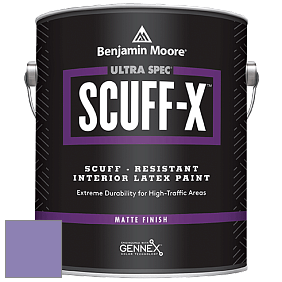 Benjamin Moore 484 Ultra Spec SCUFF-X Interior Matte Finish краска цвет 1398 Charmed Violet