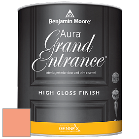 Benjamin Moore Aura 148 Grand Entrance High Gloss эмаль цвет 2014-40 Peachy Keen