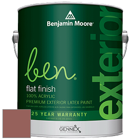 Benjamin Moore Ben 541 Waterborne Exterior Flat Finish краска цвет 048 Southwest Pottery