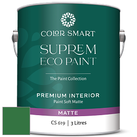COLOR SMART CS 619 SUPREM ECO PAINT матовая краска цвет 2037-10 Amazon Moss