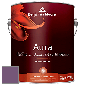 Benjamin Moore Aura 526 Waterborne Interior Satin Finish покрытие цвет 2073-30 Passion Plum