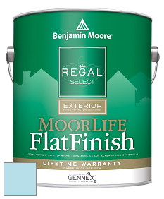 Benjamin Moore W105 Regal Select Exterior Paint-MoorLife Flat Finish краска цвет 785 Morning Glory