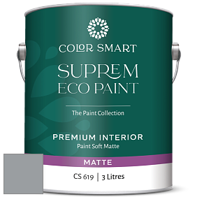 COLOR SMART CS 619 SUPREM ECO PAINT матовая краска цвет 1614 Delray Gray