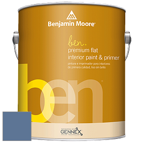 Benjamin Moore Ben W625 Premium Interior Latex Flat краска цвет 825 Blue Nova