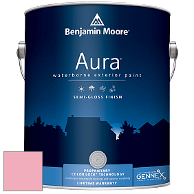 Benjamin Moore Aura 632 Waterborne Exterior Semi-Gloss Finish краска цвет 2002-50 Tickled Pink