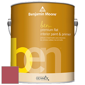 Benjamin Moore Ben W625 Premium Interior Latex Flat краска цвет 2007-30 Rhubarb