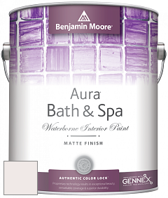 Benjamin Moore Aura 532 Bath & Spa Waterborne Interior Paint Matte Finish краска цвет 881 Pink Essence