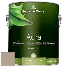 Benjamin Moore Aura 528 Waterborne Interior Semi-gloss Finish краска цвет 977 Brandon Beige