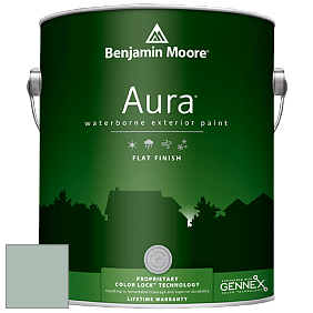 Benjamin Moore Aura 629 Waterborne Exterior Flat Finish краска цвет 703 Catalina Blue