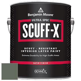 Benjamin Moore 486 Ultra Spec SCUFF-X Interior Satin Finish краска цвет 447 Holiday Wreath