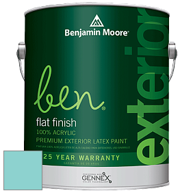 Benjamin Moore Ben 541 Waterborne Exterior Flat Finish краска цвет 731 Surf City