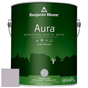 Benjamin Moore Aura 629 Waterborne Exterior Flat Finish краска цвет 2115-50 Iced Mauve