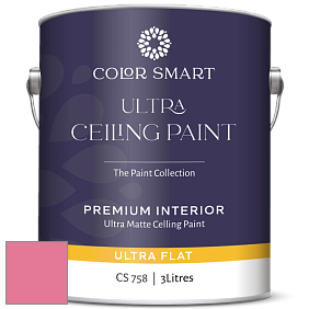 COLOR SMART CS 758 ULTRA CEILING PAINT ультраматовая краска цвет 2001-40 Pink Popsicle