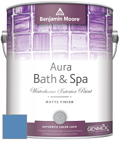 Benjamin Moore Aura 532 Bath & Spa Waterborne Interior Paint Matte Finish краска цвет 818 Watertown