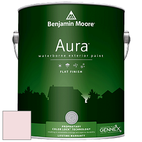 Benjamin Moore Aura 629 Waterborne Exterior Flat Finish краска цвет 1268 Cotton Candy