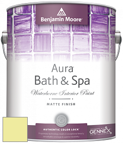 Benjamin Moore Aura 532 Bath & Spa Waterborne Interior Paint Matte Finish краска цвет NCS S 0530-G70Y 