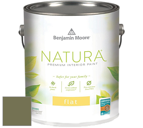 Benjamin Moore 512 Natura Interior Flat Finish матовая краска цвет 490 Pine Brook