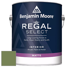 Benjamin Moore 548 IRegal Select Interior Paint - Matte краска цвет 546 Courtyard Green