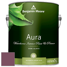 Benjamin Moore Aura 528 Waterborne Interior Semi-gloss Finish краска цвет 1357 Bottle of BordÃ©aux