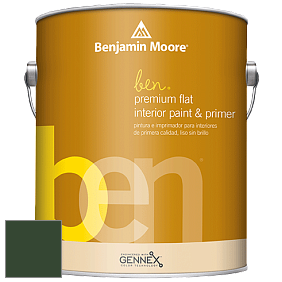Benjamin Moore Ben W625 Premium Interior Latex Flat краска цвет RAL 6020 