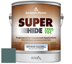 Benjamin Moore 357 Super Hide Zero Voc Interior Eggshell краска цвет 713 Polished Slate