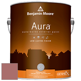 Benjamin Moore Aura 634 Waterborne Exterior Low Lustre Finish краска цвет 2091-40 Red River Clay