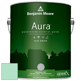 Benjamin Moore Aura 629 Waterborne Exterior Flat Finish краска цвет 576 Bahama Waters