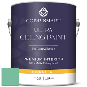 COLOR SMART CS 758 ULTRA CEILING PAINT ультраматовая краска цвет 592 Rosamilia Green