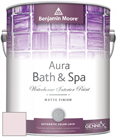 Benjamin Moore Aura 532 Bath & Spa Waterborne Interior Paint Matte Finish краска цвет 2082-70 Ballerina Pink