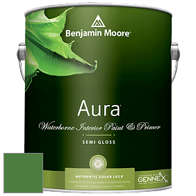 Benjamin Moore Aura 528 Waterborne Interior Semi-gloss Finish краска цвет 2034-20 Vine Green