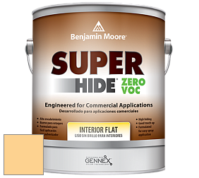 Benjamin Moore 355 Super Hide Zero Voc Interior Flat краска цвет 312 Crowne Hill Yellow