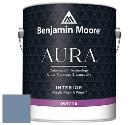 Benjamin Moore Aura 522 Interior Paint - Matte краска цвет 831 Stratford Blue