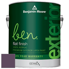 Benjamin Moore Ben 541 Waterborne Exterior Flat Finish краска цвет 2073-20 Autumn Purple